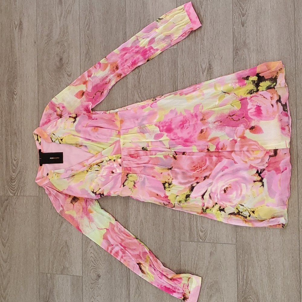 NWT Pink Floral BCBG Dress